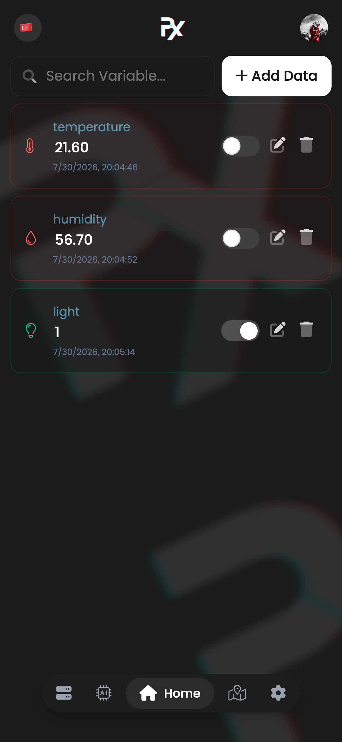 PxServ mobile app